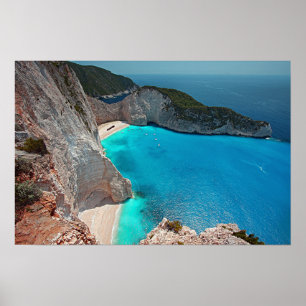 Tropische griechische Insel Poster