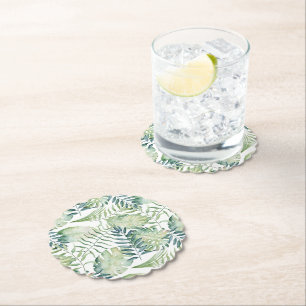 Tropische grüne Blätter Untersetzer