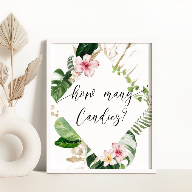 Tropische grüne Mädchen Dusche wie viele Bonbons Poster (Von Creator hochgeladen)