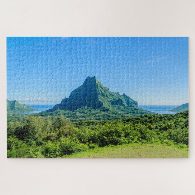 Tropische grüne Moorea Insel im Pazifik (Horizontal)