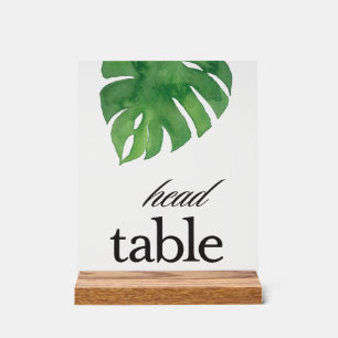 Tropische Grünflächen Palm Kopftisch Akryllisches  Acrylschild
