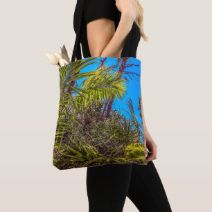 Tropische Grüntöne und Blue Sky-Tasche Tasche