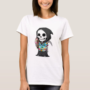 Tropische Grusel-Süßigkeiten – Verspielter Skelett T-Shirt