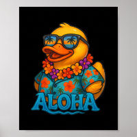 Tropische Gummiente Hawaiian Lei Aloha Gummi-Ente
