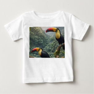 Tropische Harmonie: Zwei Toucans auf der Canopy Baby T-shirt