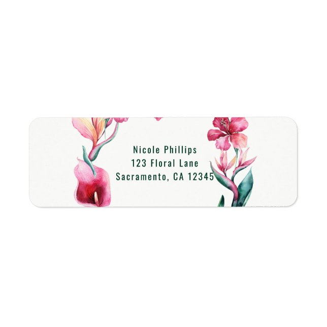 Tropische hawaiianische Blume Elegantes Hochzeitss (Vorne)