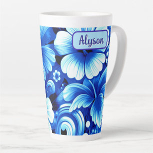 Tropische hawaiianische Blumen Hibiskus personalis Milchtasse