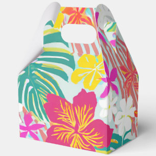 Tropische hawaiianische Druckblumen drucken Geschenkschachtel