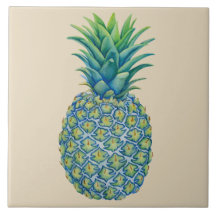 Tropische hawaiische Ananas-Keramik-Fliese