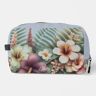 Tropische Hibiskus-Blumen-Medley-Accessoire-Tasche Waschbeutel