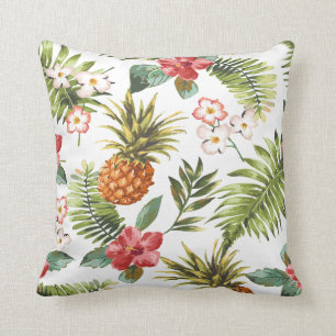 Tropische Hibiskus-Blumendekoratives Throw-Kissen Kissen