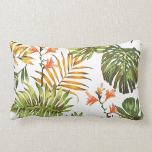 Tropische Hibiskus-Blumendekoratives Throw-Kissen Lendenkissen
