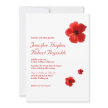Tropische Hochzeit des Roten Hibiskus