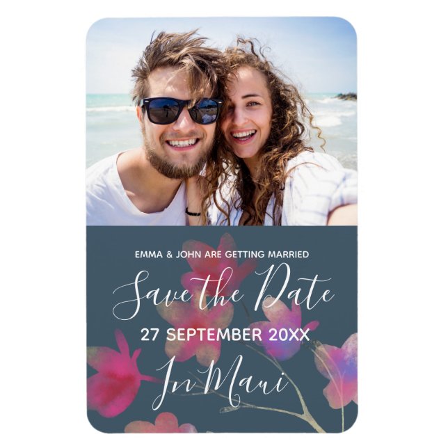 Tropische Hochzeit in Urlaubsort Magnet (Vertikal)