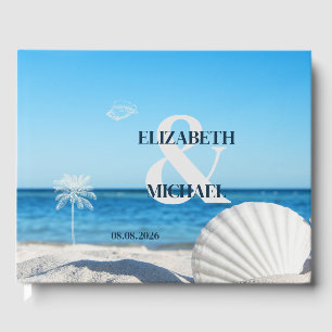 Tropische Hochzeit Ozeanstrand Gästebuch