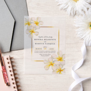 Tropische Hochzeit von Frangipani