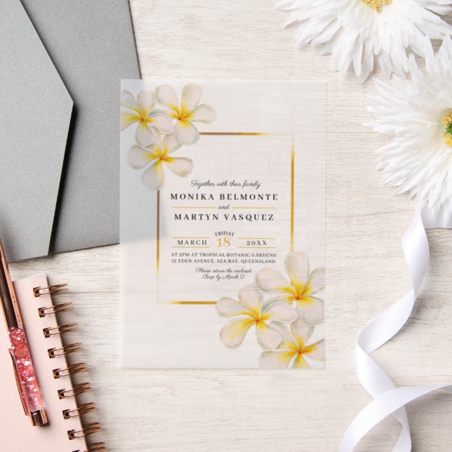 Tropische Hochzeit von Frangipani (Hochzeit)
