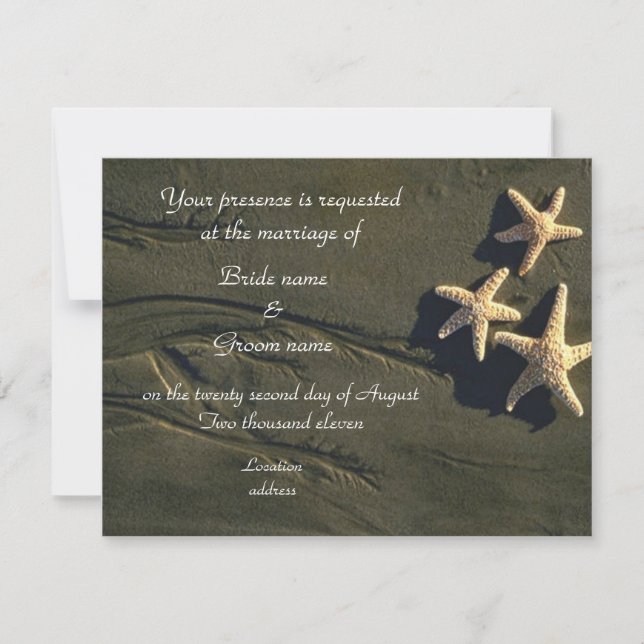 Tropische Hochzeiten oder Party Einladung (Vorderseite)