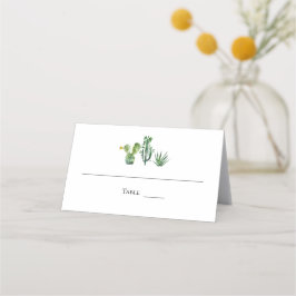 Tropische Hochzeitkaktus Platzkarte