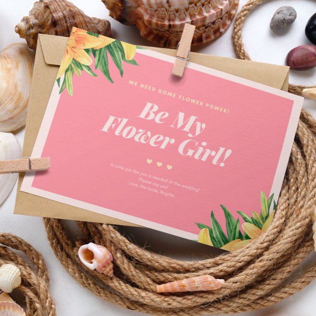 Tropische Hochzeitsblumenkarte Einladung (Von Creator hochgeladen)