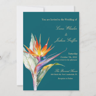 Tropische Hochzeitseinladung Einladung