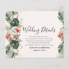 Tropische Hochzeitskarten Flyer