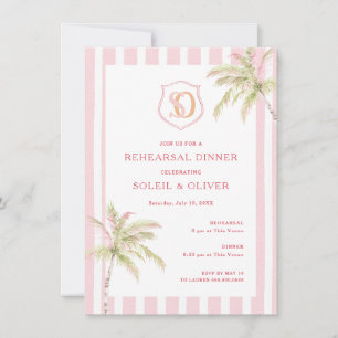 Tropische Hochzeitsprobe Dinner in einem exotische Einladung