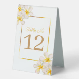 Tropische Hochzeitssenummer Tischaufsteller