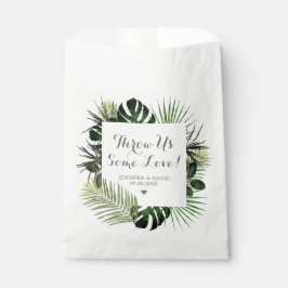 Tropische Hochzeitstornierung Geschenktütchen