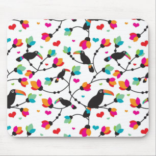 tropische Illustration des niedlichen toucan Mousepad