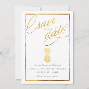 Tropische Imitate Ananas Save the Date