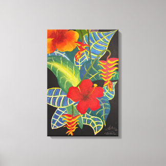 Tropische Ingwer-Blume-Malerei @3Typs1life Leinwanddruck