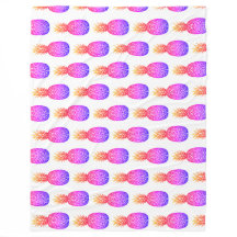 Tropische Insel Ananas Fleece Blanket