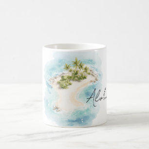 Tropische Insel Hawaii Aloha Kaffeetasse