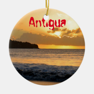 Tropische Insel in Antigua Keramik Ornament