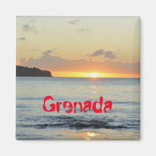 Tropische Insel in Grenada Magnet