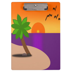 TROPISCHE INSEL KLEMMBRETT