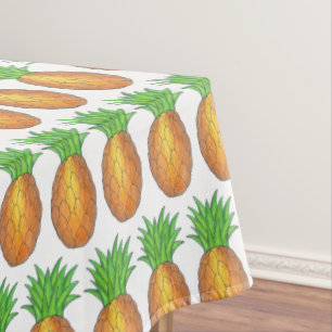 Tropische Insel Luau Hawaiian Ananas Obst Tischdecke