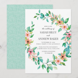 Tropische Insel Luau Hochzeitseinladung Einladung