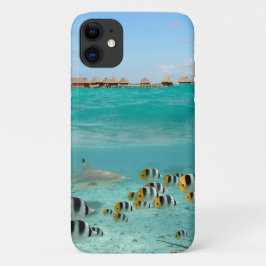 Tropische Insel mit Hai und Fischen Case-Mate iPhone Hülle