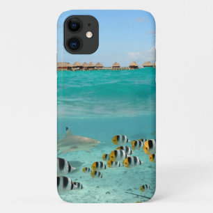 Tropische Insel mit Hai und Fischen Case-Mate iPhone Hülle