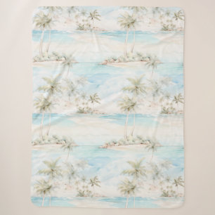 Tropische Insel Palmen Strand Sherpadecke