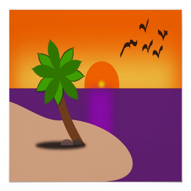 TROPISCHE INSEL POSTER (Vorderseite)