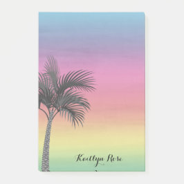 Tropische Insel Sonnenuntergang| Personalisierter  Post-it Klebezettel