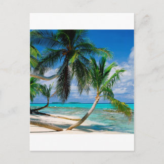 Tropische Insel Tepuka Tuvalu Postkarte