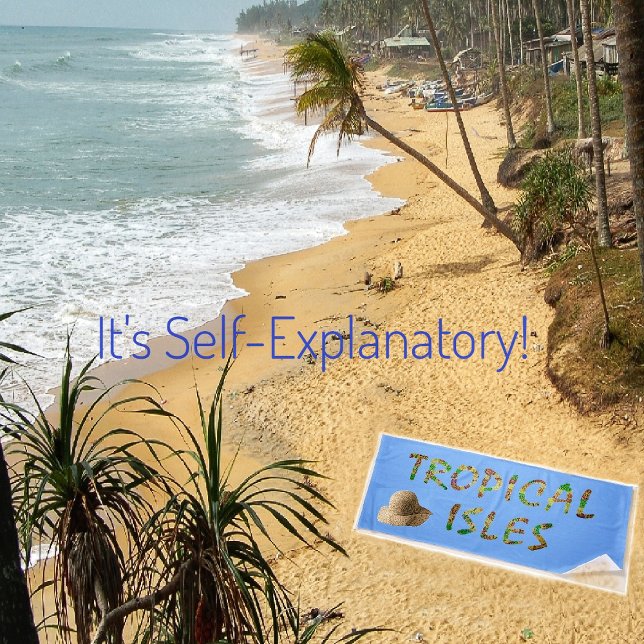 Tropische Inseln Strandtuch (Von Creator hochgeladen)