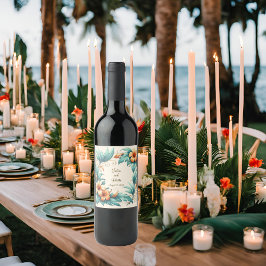 Tropische Iriabenz Weinetikett