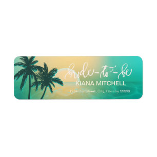 Tropische Isle Sunrise Bride-to-Be Aquamarin ID581