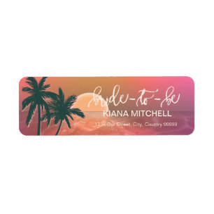Tropische Isle Sunrise Bride-to-Be Pink ID581