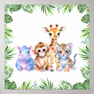 Tropische Jungtiere Poster